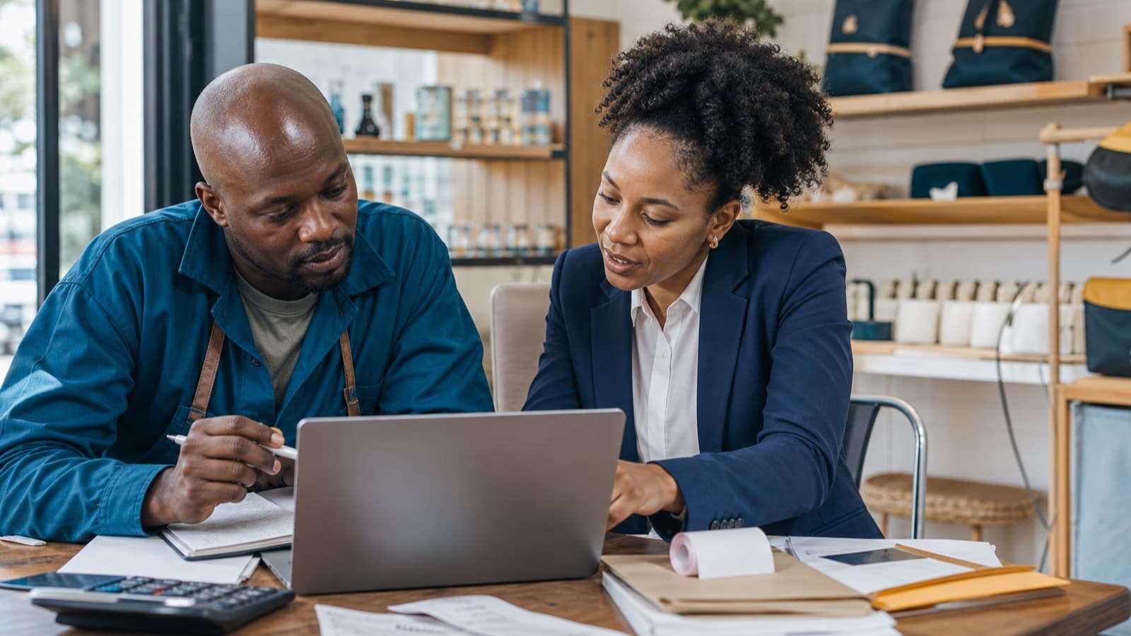 South African microbusiness owner and accountant comparing turnover-tax options